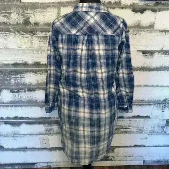 Zara Basic Denim Flannel Tunic Dress size XSMALL - Picture 4 of 5